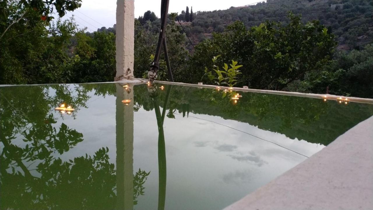 House With Beautiful Garden In Plomari Apartment Luaran gambar
